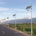 Luz del sistema híbrido de energía solar eólica